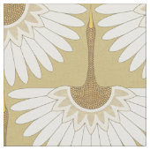 Tissu grues art déco or (Fermer)