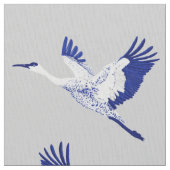 Tissu Grues bleues et blanches (fermé)