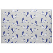 Tissu Grues bleues et blanches (Fat Quarter)