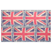 Tissu Grunge de DRAPEAU d'UNION JACK + votre idée (Fat Quarter)