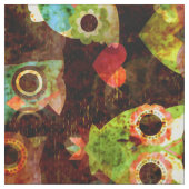 Tissu Grungy Owls seamless pattern II + your idea (Échantillon)