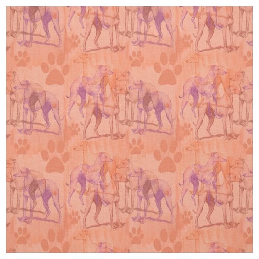 Tissu Gryhounds dans le brouillard (Échantillon)