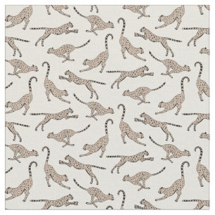 Tissu Guépard léopard calmant beige crème chaud neutre