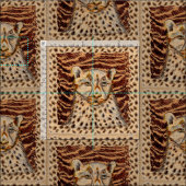 Tissu Guépard rapide (Carreau)