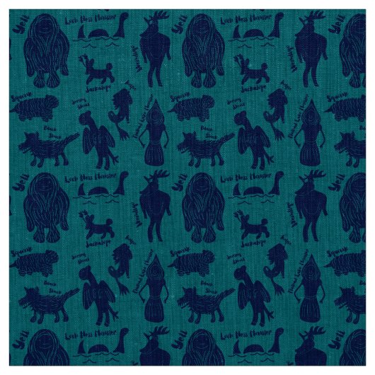 Tissu Guide d'identification des cryptes de dessin animé (Échantillon)