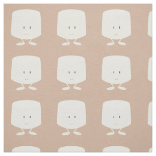 Tissu Guimauve de sourire