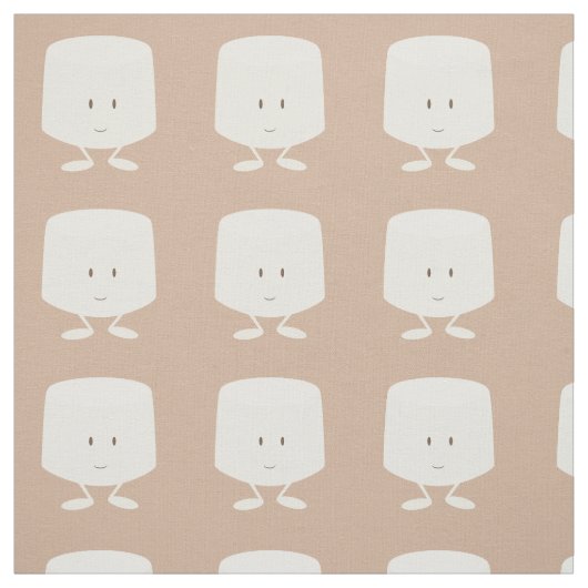 Tissu Guimauve de sourire (Échantillon)