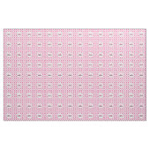 Tissu Guingan Checkered de ton rose blanc (Yard)