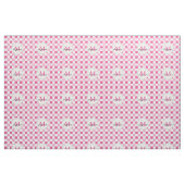 Tissu Guingan Checkered de ton rose blanc (Fat Quarter)