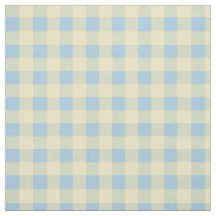 Tissu Guingan de bleus layette et de jaune