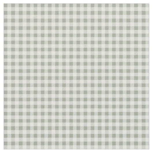 Tissu Guingan gris et blanc Checkered (Fermer)