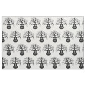Tissu Guitare arbre de vie et notes musicales (Fat Quarter)