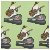 Tissu Guitare du roi Penguin Reggae (Échantillon)
