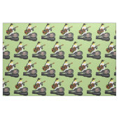 Tissu Guitare du roi Penguin Reggae (Fat Quarter)