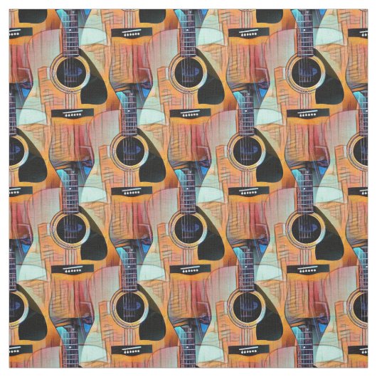 Tissu Guitare Rustique Acoustique (Échantillon)