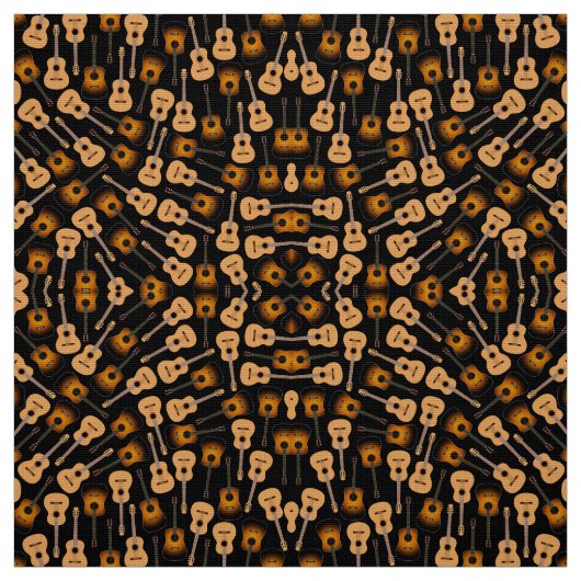 Tissu Guitares acoustiques (Échantillon)