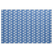 Tissu Guitares Électriques Graphique en Blanc (Fat Quarter)