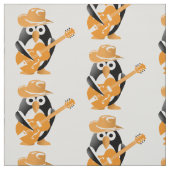 Tissu Guitariste pingouin (Échantillon)