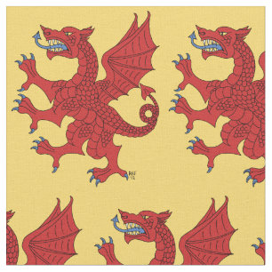 Tissu Gules rampants du dragon