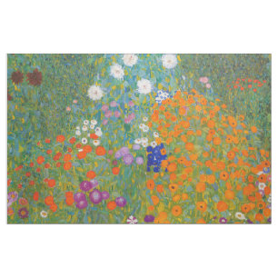 Tissu Gustav Klimt - Jardin de fleurs