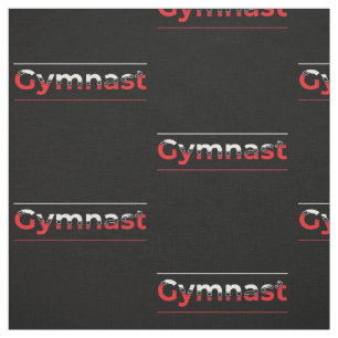 Tissu Gymnaste - Mot minimaliste moderne de gymnastique