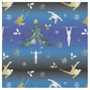 Tissu Gymnastique masculine Snowflake sapin de Noël