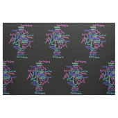 Tissu Gymnastique Mot Cloud (Fat Quarter)