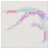 Tissu Gymnastique Word Art Fabric (Fermer)