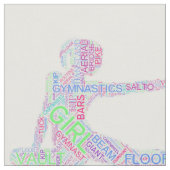 Tissu Gymnastique Word Art Version 2 Fabric (Fermer)