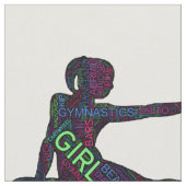 Tissu Gymnastique Word Art Version 3 Fabric (Fermer)