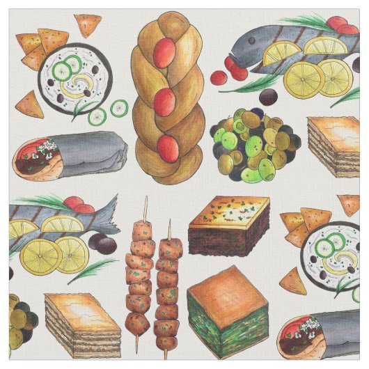 Tissu Gyro Tzatziki Baklava (Fermer)