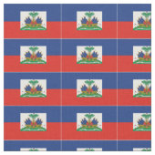 Tissu haïtien de drapeau (Fermer)