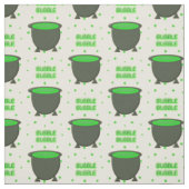 Tissu Halloween Cauldron et Bubbling Green Brew (Échantillon)
