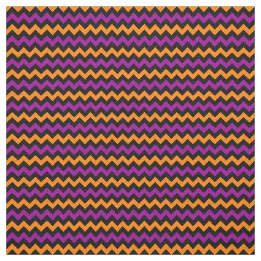 Tissu Halloween coloré Chevron Motif (Échantillon)