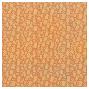 Tissu Halloween éffrayante Orange Gosts