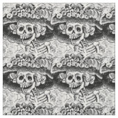 Tissu Halloween florale Vintage (Échantillon)