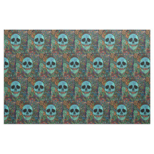 Tissu Halloween Hippie Skull Thunder_cove