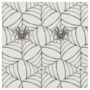 Tissu Halloween Spider Cobwebs Motif Déplaisant léger Am