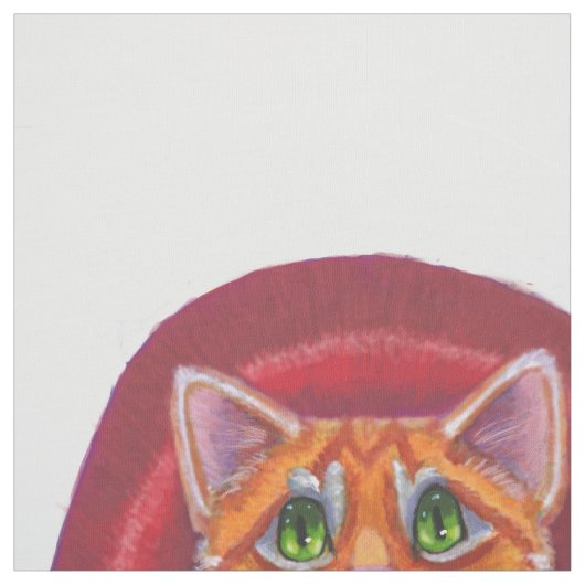 Tissu Halloween Vampire Tabby Chat avec chauve-souris (Échantillon)