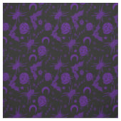 Tissu Halloween violet magique (Échantillon)