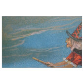 Tissu Hallowe'en Witch & Black Cat sur la nuit d'Hallowe (Fat Quarter)