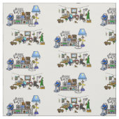 Tissu Ham Radio Crazy Shack et Rig Fabric (Échantillon)