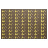 Tissu Ham Radio Operator Golden Icon Fabric + indicatif  (Fat Quarter)