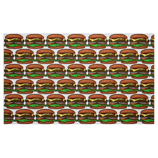 Tissu Hamburger (Fat Quarter)