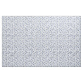 Tissu Hamptons bleu esthétique Blanc floral Motif Boho (Yard)