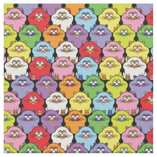 Tissu Hamsters Super Cute (Fermer)
