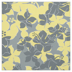 Tissu Hanalei Hawaïen Hibiscus Camo Floral
