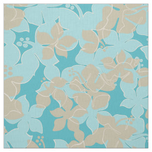 Tissu Hanalei Hawaii Hibiscus Camo Floral