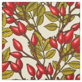 Tissu hanches roses, rouge, vert, jaune (Échantillon)