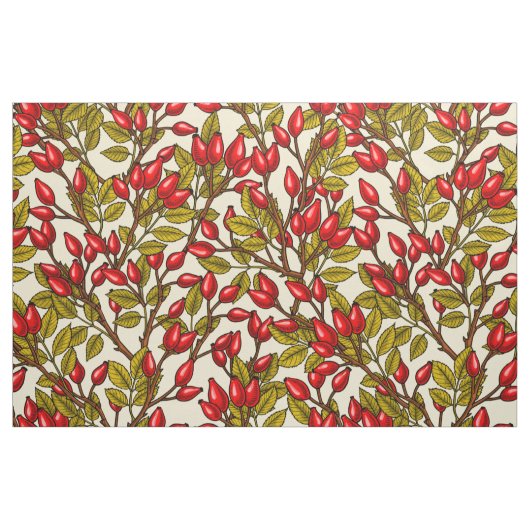 Tissu hanches roses, rouge, vert, jaune (Fat Quarter)
